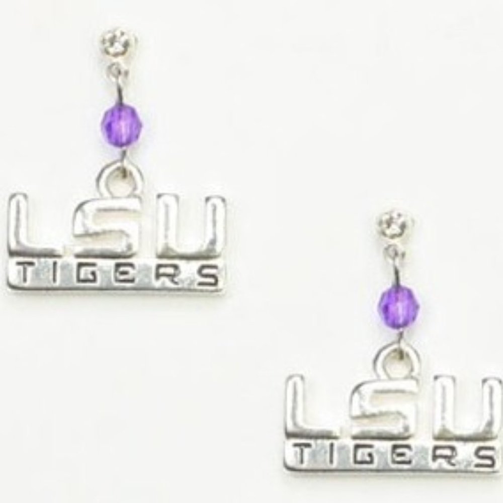 LSU Tigers Logo Earrings